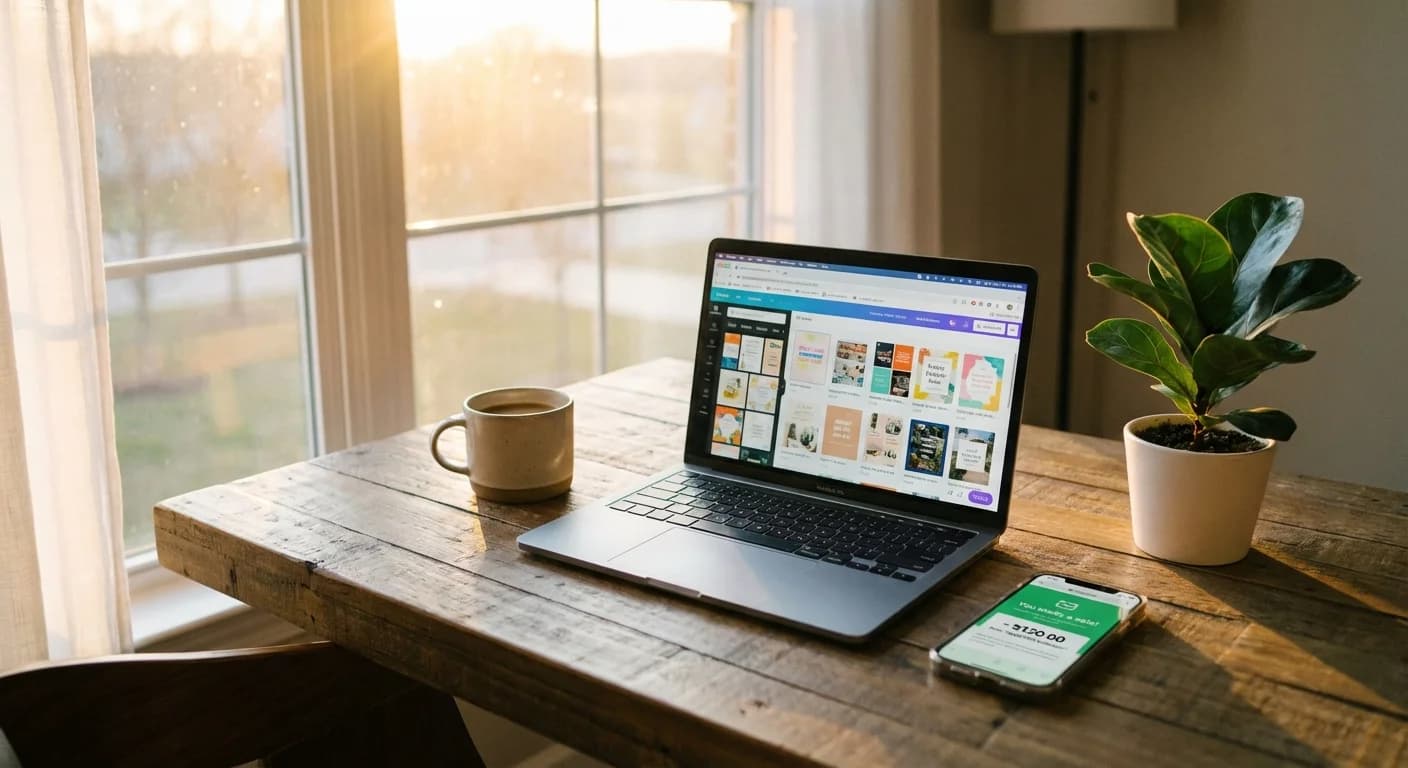 How I Built a $500/Month Passive Income Stream Using Only Free Canva Templates